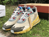 Authentic Travis Scott x Nike Air Max 270 React “Cactus Trails” Light Cream/Starfish