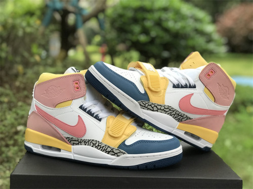Authentic Air Jordan Legacy 312 Pink/Yellow/White