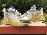 Authentic Travis Scott x Nike Air Max 270 React “Cactus Trails” Light Cream/Starfish