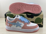 Authentic Bape x Nike Air Force 1 Low Pink/Blue