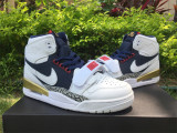 Authentic Air Jordan Legacy 312  White/Blue/Gold