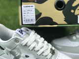 Authentic A Bathing Ape x Nike Air Force 1 Low Grey/White