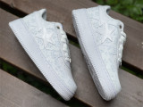 Authentic A Bathing Ape x Nike Air Force 1 Low White