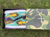 Authentic A Bathing Ape x Nike Air Force 1 Low Light Blue/Yellow
