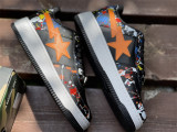 Authentic A Bathing Ape x Nike Air Force 1 Low Black Colorful