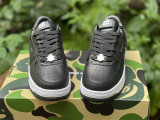 Authentic A Bathing Ape x Nike Air Force 1 Low Black/White