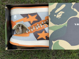 Authentic A Bathing Ape x Nike Air Force 1 Low Orange/Grey