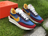 Authentic Sacai x Nike LDWaffle Blue/White/Red/Yellow