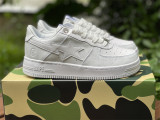 Authentic A Bathing Ape x Nike Air Force 1 Low White