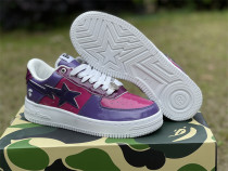 Authentic A Bathing Ape x Nike Air Force 1 Low Red/Blue