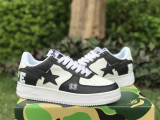 Authentic A Bathing Ape x Nike Air Force 1 Low Black/White
