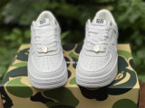 Authentic A Bathing Ape x Nike Air Force 1 Low Pure White