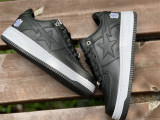Authentic A Bathing Ape x Nike Air Force 1 Low Black/White