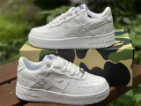 Authentic A Bathing Ape x Nike Air Force 1 Low White