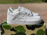 Authentic A Bathing Ape x Nike Air Force 1 Low White
