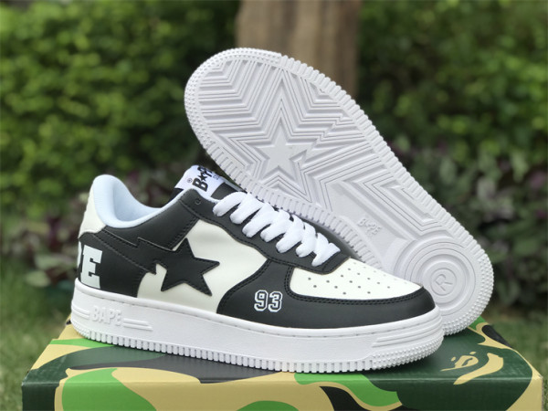 Authentic A Bathing Ape x Nike Air Force 1 Low Black/White