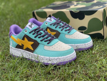 Authentic A Bathing Ape x Nike Air Force 1 Low Light Blue/Yellow