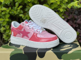 Authentic A Bathing Ape x Nike Air Force 1 Low White/Pink