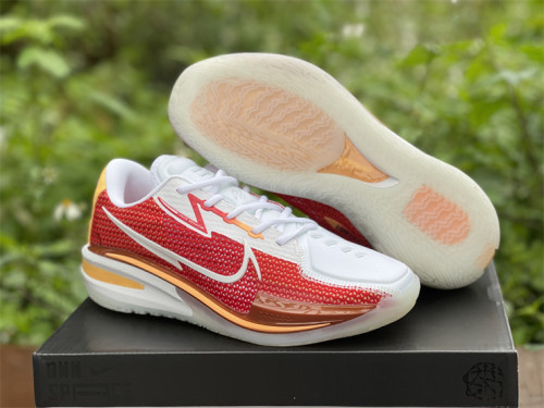 Authentic Nike Air Zoom GT Cut EP White/Orange/Red