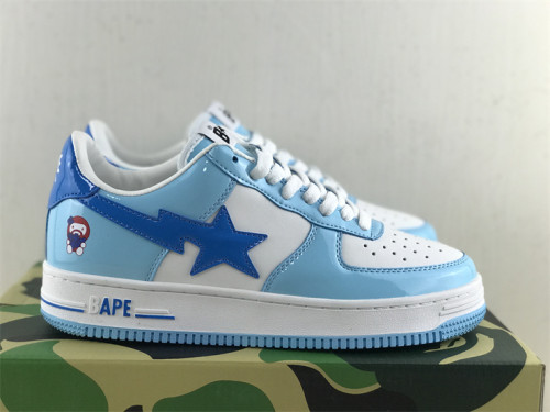 Authentic A Bathing Ape x Nike Air Force 1 Low White/Blue