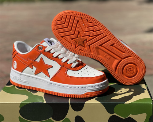 Authentic A Bathing Ape x Nike Air Force 1 Low White/Orange