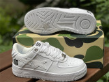 Authentic A Bathing Ape x Nike Air Force 1 Low Pure White