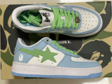 Authentic A Bathing Ape x Nike Air Force 1 Low Blue/Green