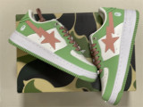 Authentic A Bathing Ape x Nike Air Force 1 Low White/Green/Pink