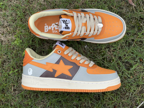 Authentic A Bathing Ape x Nike Air Force 1 Low Orange/Grey