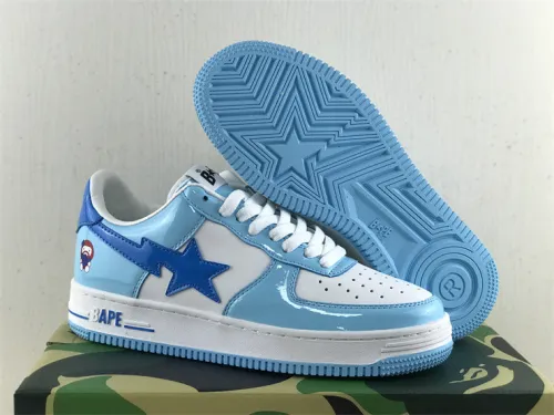 Authentic A Bathing Ape x Nike Air Force 1 Low White/Blue