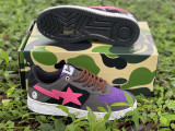 Authentic A Bathing Ape x Nike Air Force 1 Low Grey/Pink/Purple
