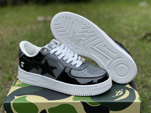 Authentic A Bathing Ape x Nike Air Force 1 Low White/Grey/Black
