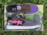 Authentic A Bathing Ape x Nike Air Force 1 Low Grey/Pink/Purple
