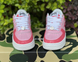Authentic A Bathing Ape x Nike Air Force 1 Low White/Pink