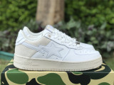 Authentic A Bathing Ape x Nike Air Force 1 Low Wheat/White