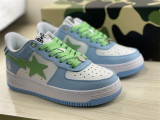 Authentic A Bathing Ape x Nike Air Force 1 Low Blue/Green