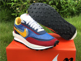 Authentic Sacai x Nike LDWaffle Blue/White/Red/Yellow