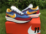 Authentic Sacai x Nike LDWaffle Blue/White/Red/Yellow