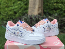 Authentic A Bathing Ape x Nike Air Force 1 Low Pink/White