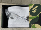 Authentic A Bathing Ape x Nike Air Force 1 Low White