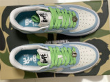 Authentic A Bathing Ape x Nike Air Force 1 Low Blue/Green