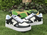 Authentic A Bathing Ape x Nike Air Force 1 Low Black/White