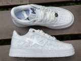 Authentic A Bathing Ape x Nike Air Force 1 Low White