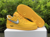 Authentic OFF-WHITE x Nike Air Force 1 Low “University Gold”