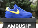 Authentic AMBush x Nike Air Force 1 Low Blue/Yellow