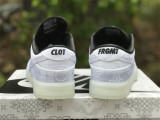 Authentic CLOT x fragment x Nike Dunk Low  White Silk