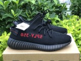 Authentic Yeezy Boost 350 V2 Black/Red Words