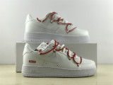 Authentic Nike Air Force 1 Low x Supreme White/Red
