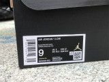 Authentic Air Jordan 1 Low Black/Fire Red-White