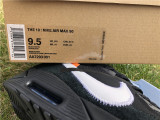 Authentic OFF-WHITE x Nike Air max 90 Black/White